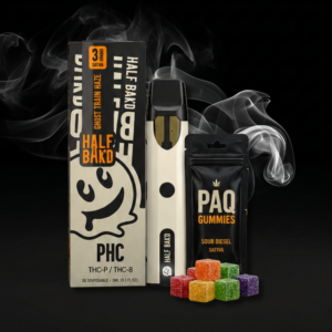 Vape Half Bakd Ghost Train Haze - COMBO PAQ Gummies