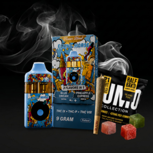 Vape Flying Horse Flower Blend 9G - COMBO PAQ Gummies Pre-Roll