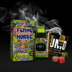 Vape Flying Horse Stoner Blend 5G - COMBO PAQ Gummies Pre-Roll