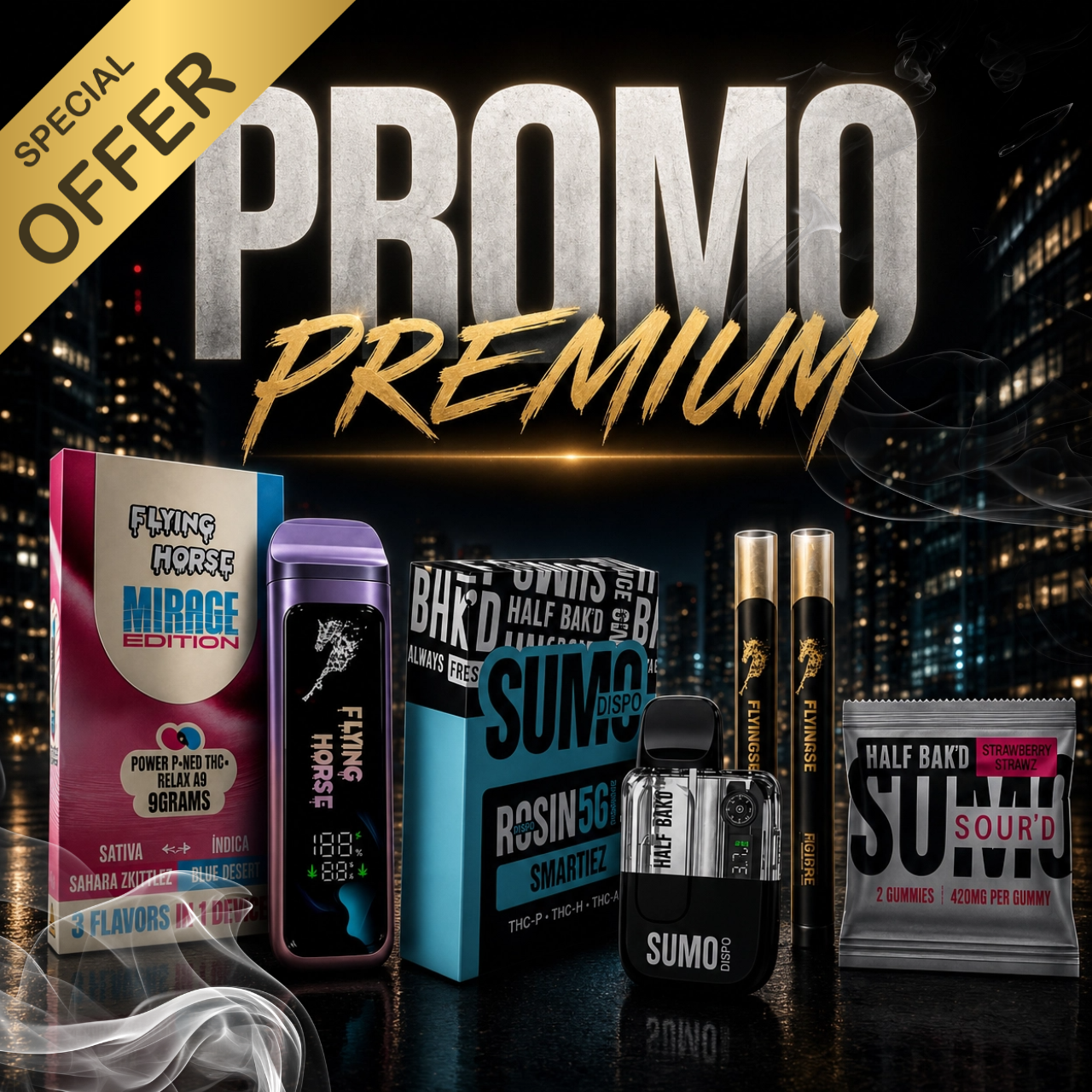 premium-night-pack-promo Premium Night Pack THC Quito - Vapes Pre Rolls Gummies Cannabis